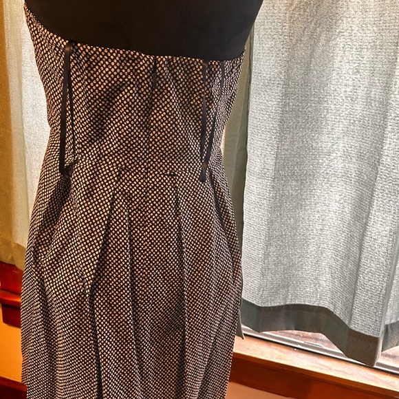 J. Crew Navy Polka Dot Textured
Strapless Dress - Picture 4 of 6